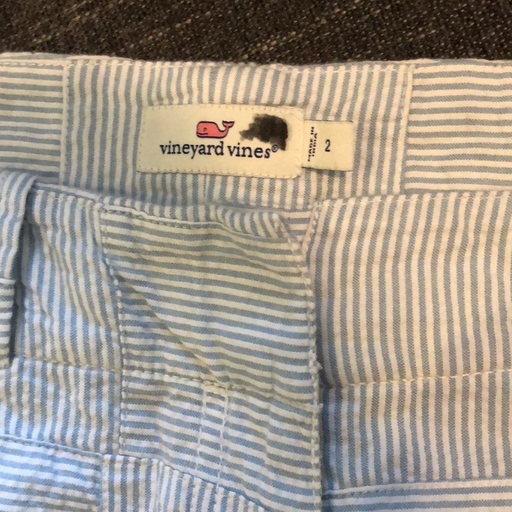 Vineyard Vines Blue Seersucker Women’s Shorts - Picture 8 of 8